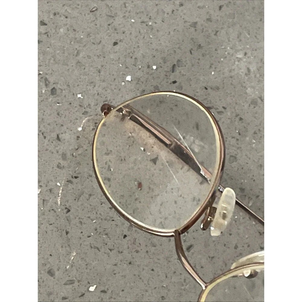 Silver Dollar Eyeglasses Nicky Col #1 Frames Only Gold 53-18-135 Bronze round